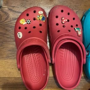 Red Size 8 crocs